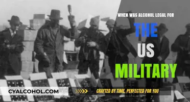 When Did the US Military Legalize Alcohol Consumption?