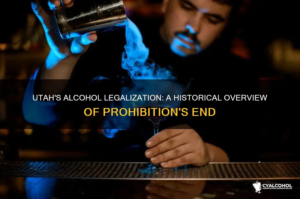 when was alcohol legalized in utah