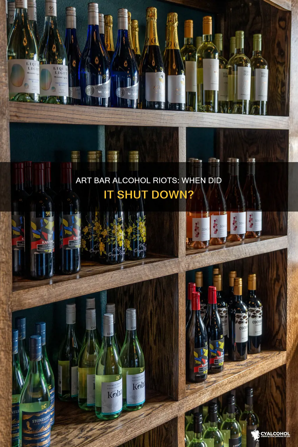 when was art bar was shut down for alcohol ri