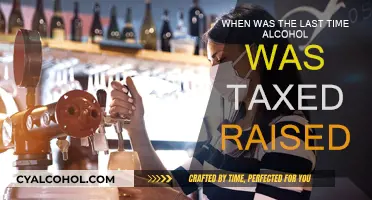 The Last Time Alcohol Tax Increased