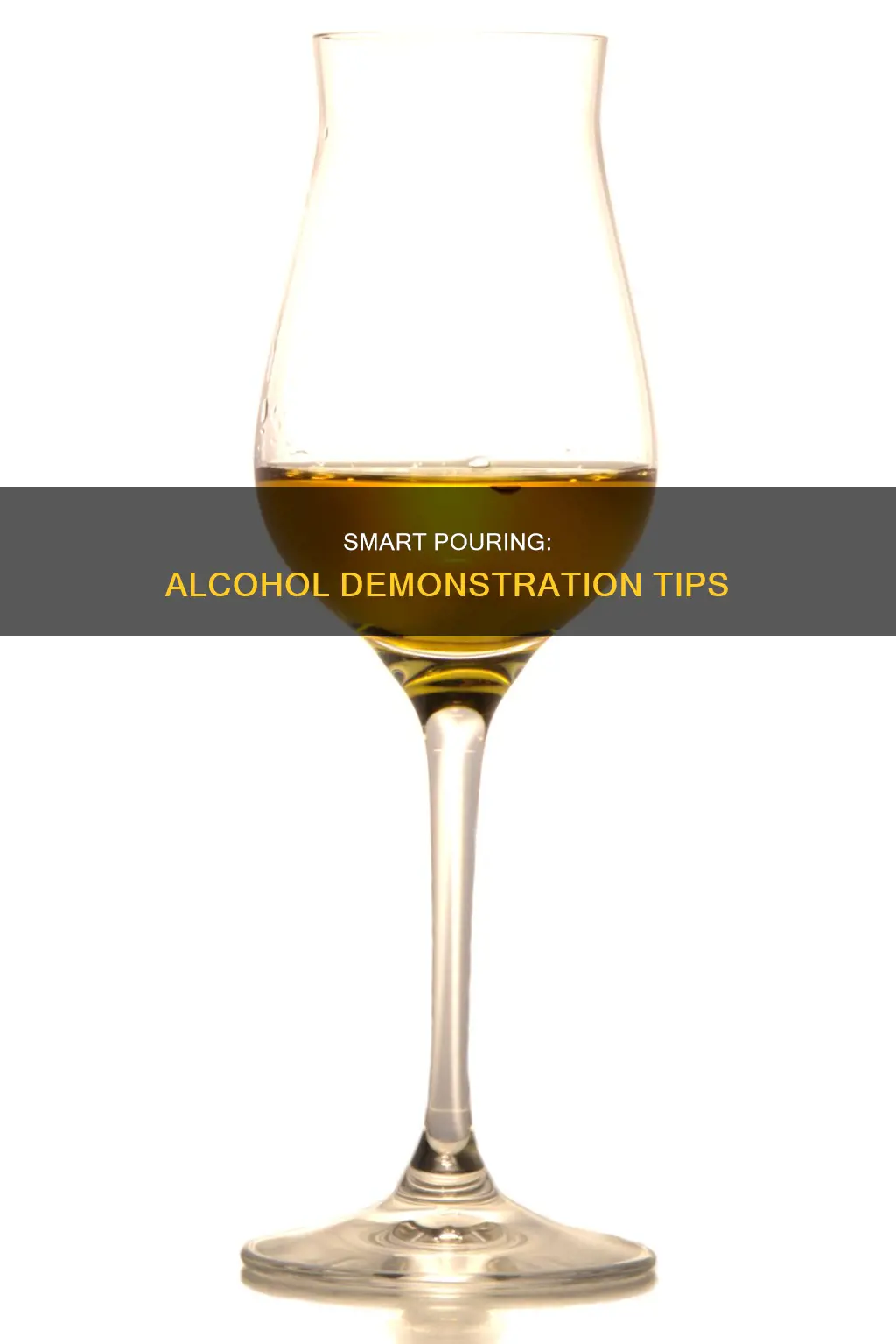 when you are demoing alcohol what is the proper amounts