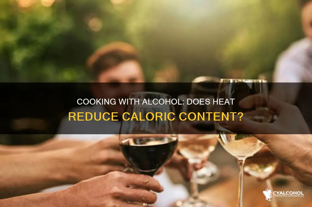 when you cook alcohol does it lose calories