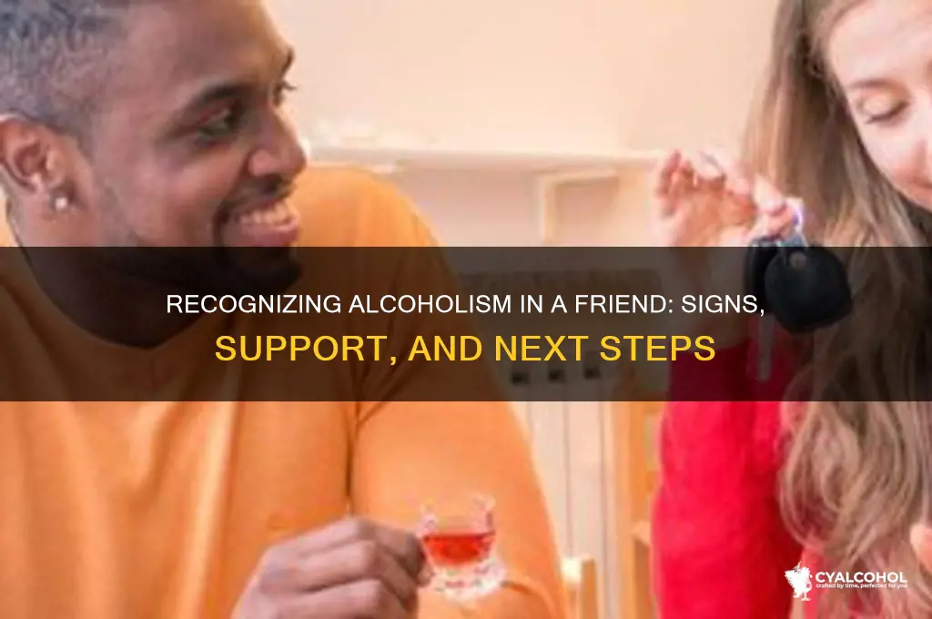 when you think a friend is an alcoholic
