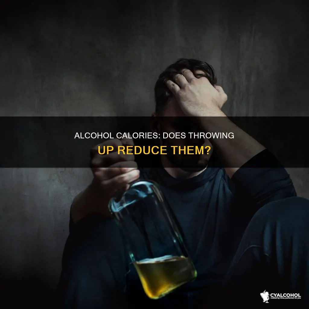 when you throw up alcohol do you lose the calories