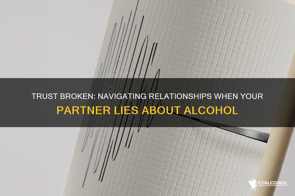 when your partner lies about alcohol