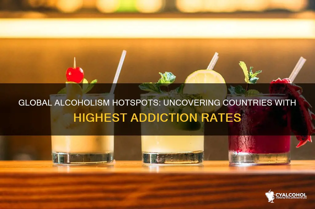 where are the most alcoholics in the world
