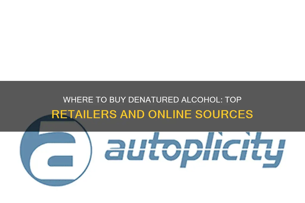 where do they sale denatured alcohol