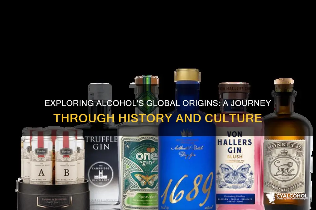 where does alcohol come from in the world