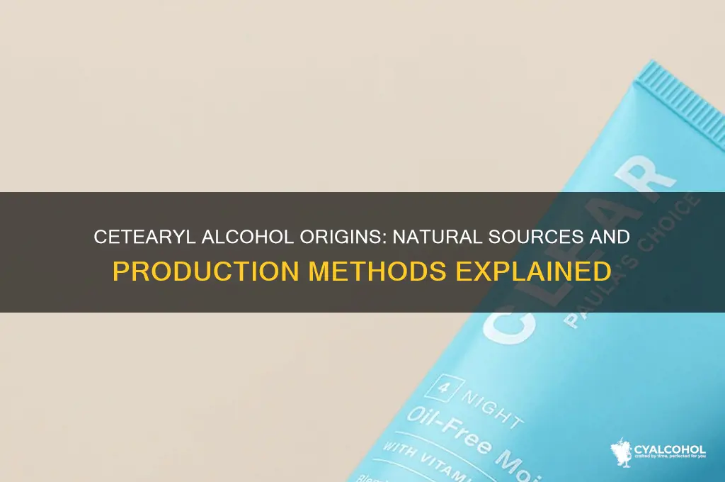 where does cetearyl alcohol come from