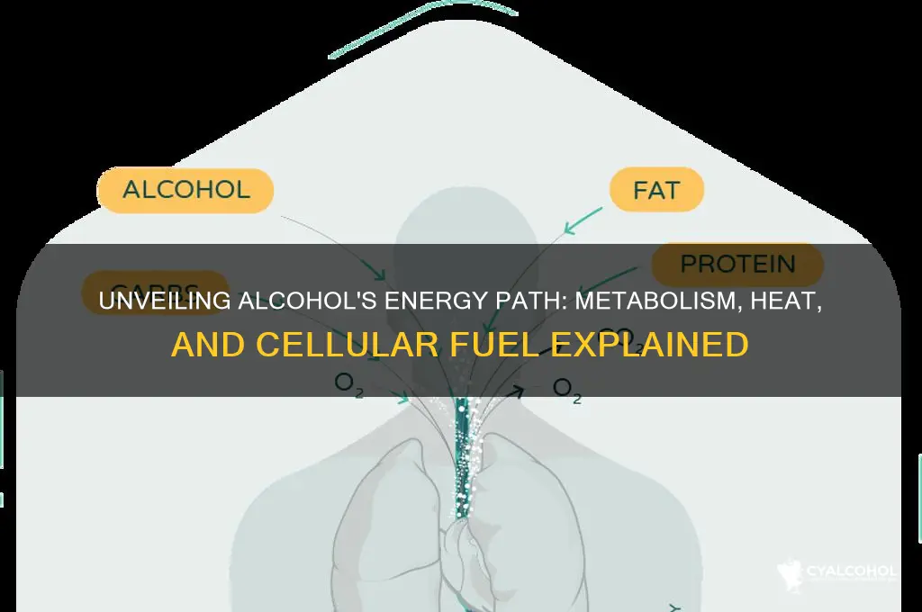 where does energy in alcohol go