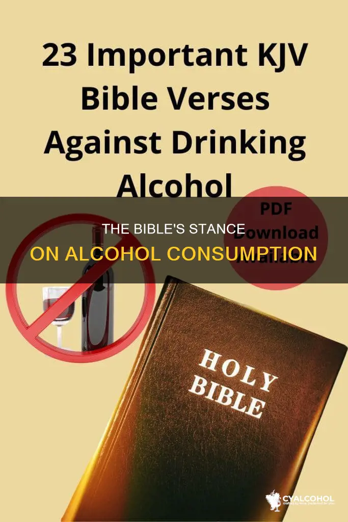where does it say in the bibile about alcohol