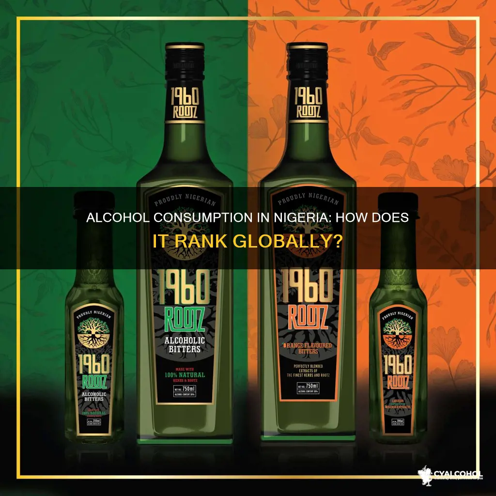 where does nigeria rank by alcohol consumption per capita