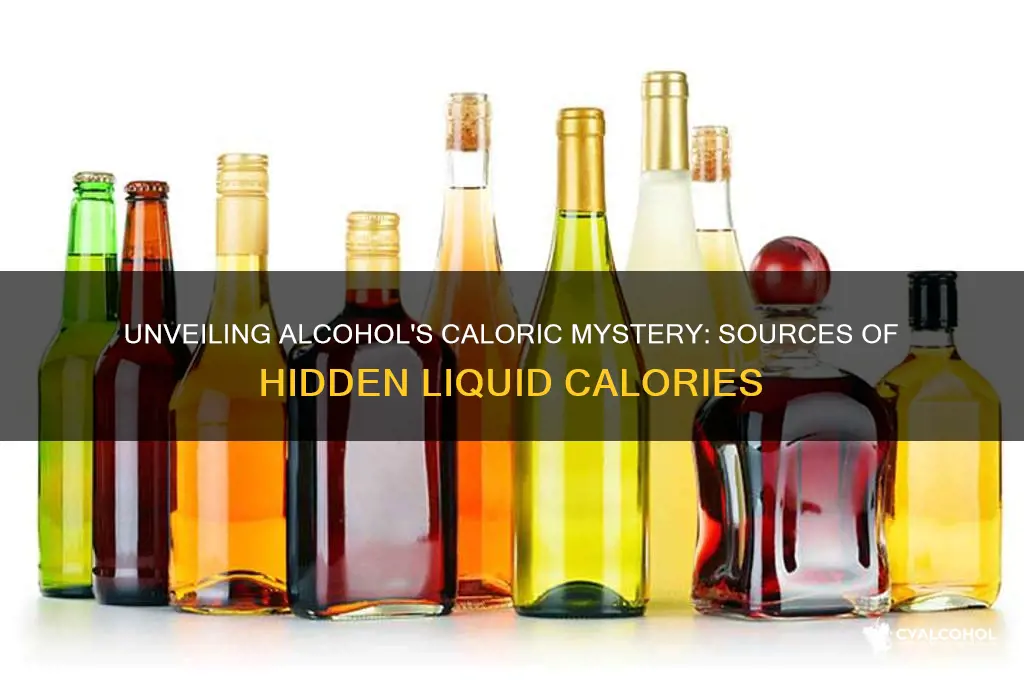 where does the claories from alcohol come from