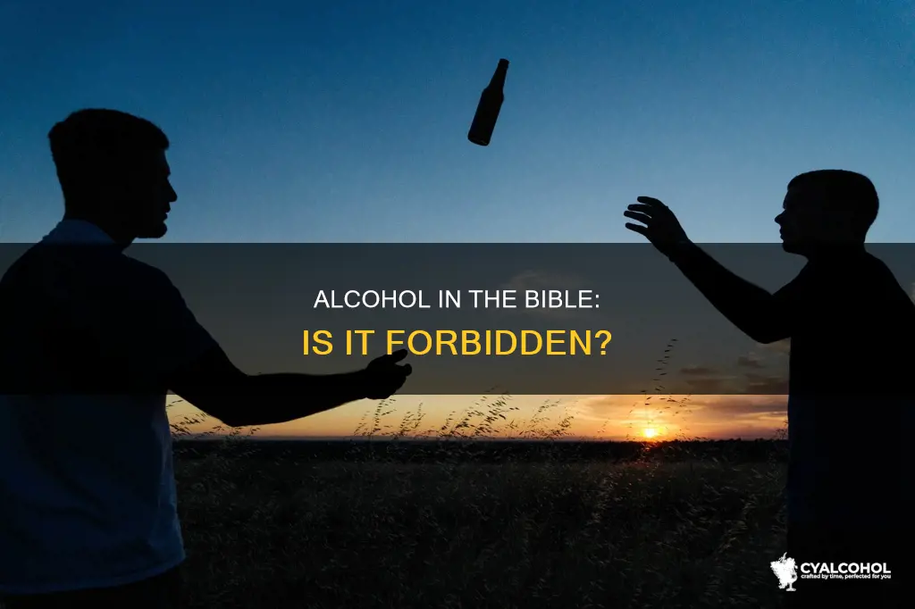where in the bible does it say alcohol is forbidden
