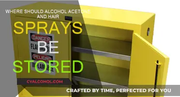Storing Flammables: Safe Spots for Alcohol, Acetone, and Hair Spray