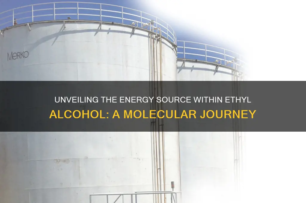 where the energy is in the ethyl alcohol