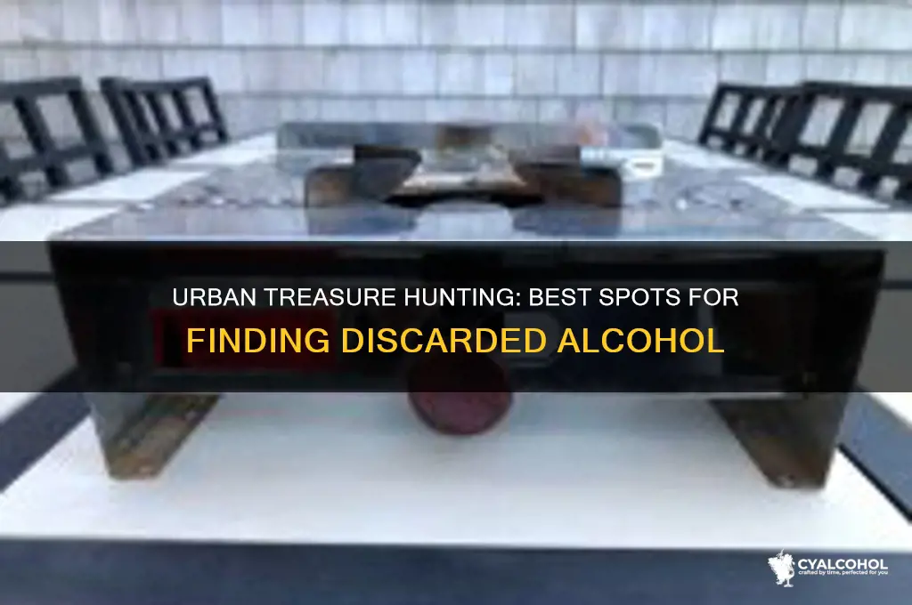 where to dumpster diving for alcohol