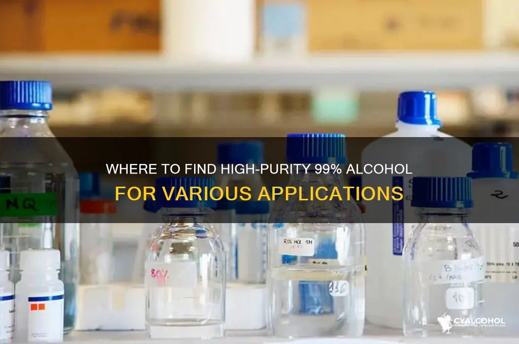 where to find 99 percent alcohol
