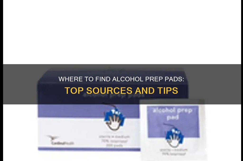where to find alcohol prep pads