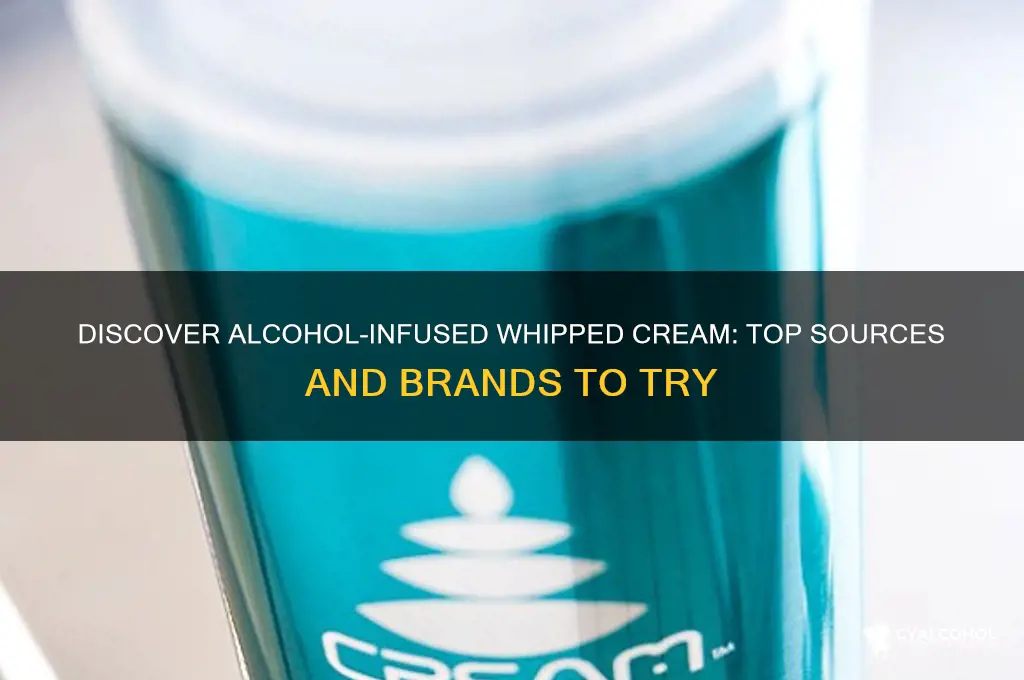where to find alcohol whipped cream