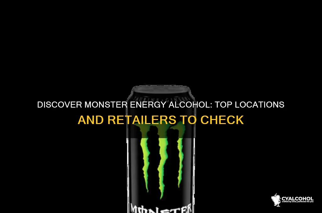 where to find monster energy alcohol