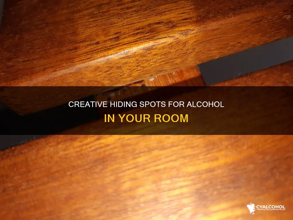 where to hide a bottle of alcohol in your room