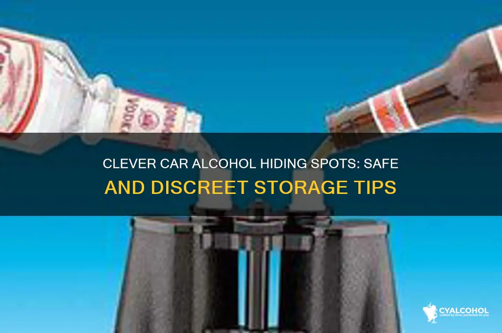 where to hide alcohol in car