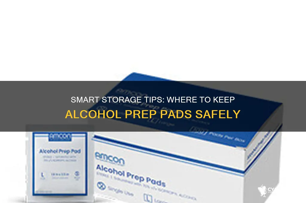 where to keep alcohol prep pads