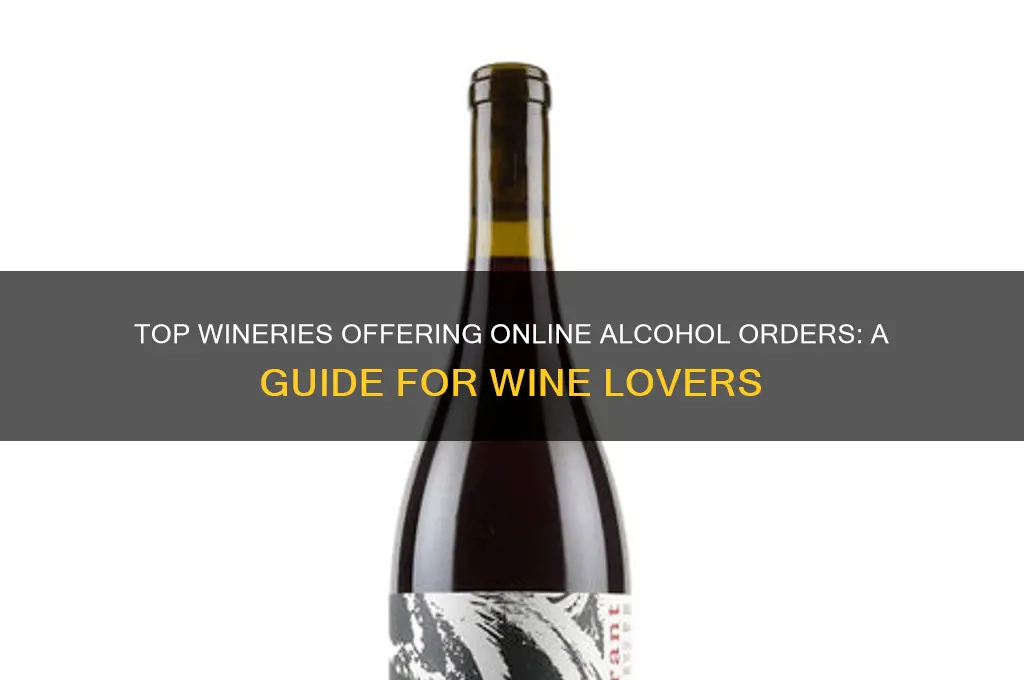 where to order alcohol for winery