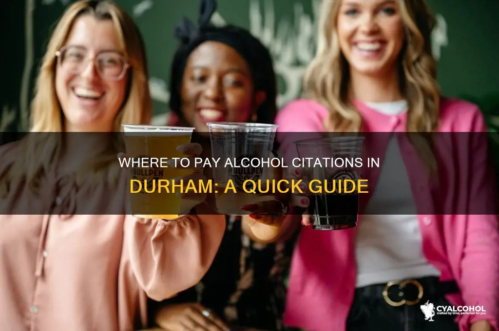 where to pay alcohol citation durham