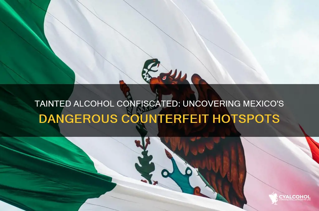 where was the tainted alcohol confiscated in mexico