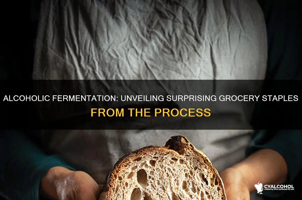 which 2 grocery items result from alcoholic fermentation