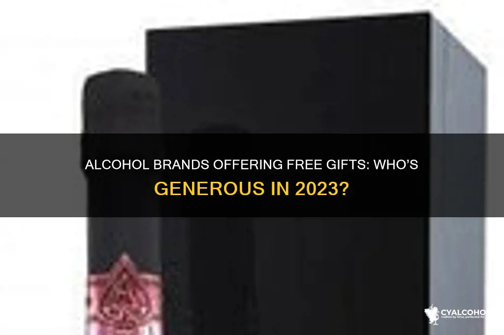 which alcohol companies send free gifts