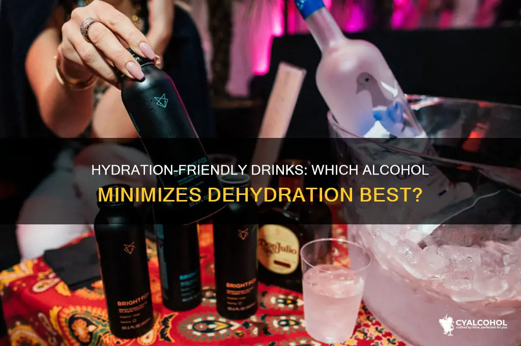 which alcohol dehydrates you the least