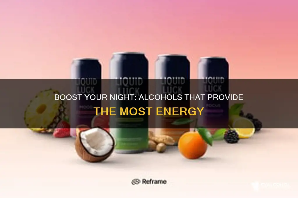 which alcohol gives the most energy