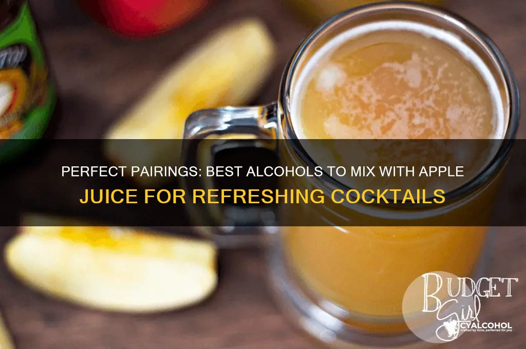 which alcohol goes with apple juice