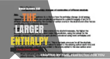 Comparing Alcohol Enthalpies: Which Beverage Holds the Most Energy?
