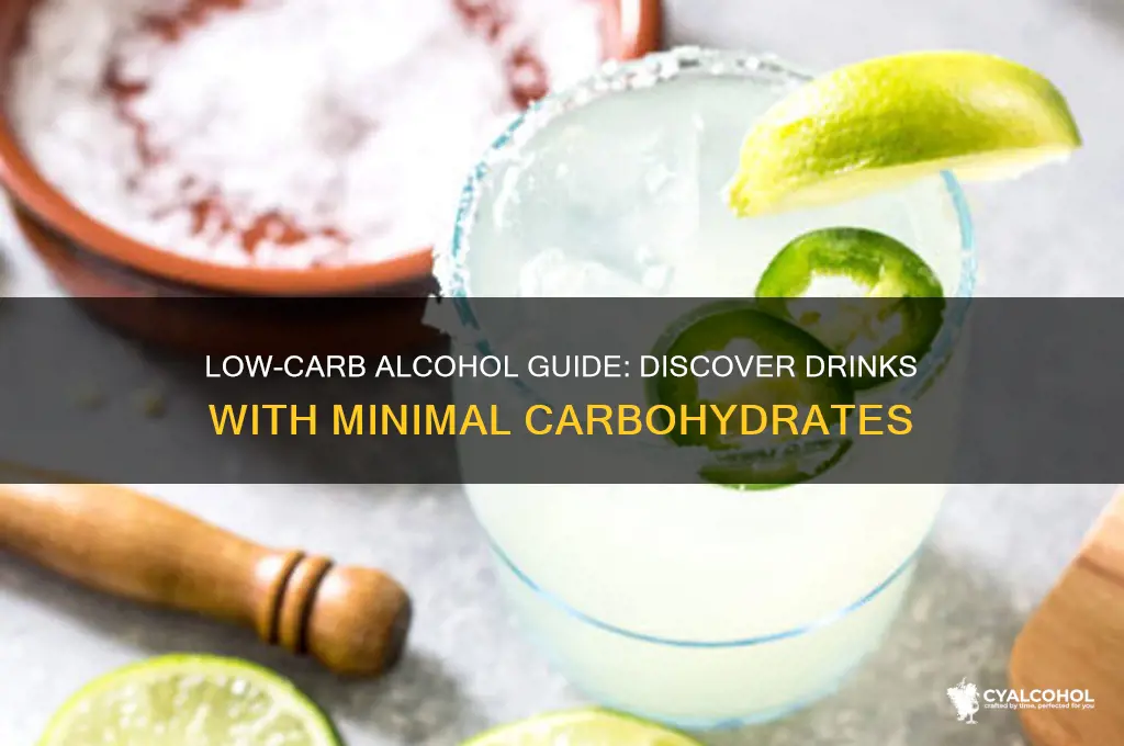 which alcohol has the fewest carbs