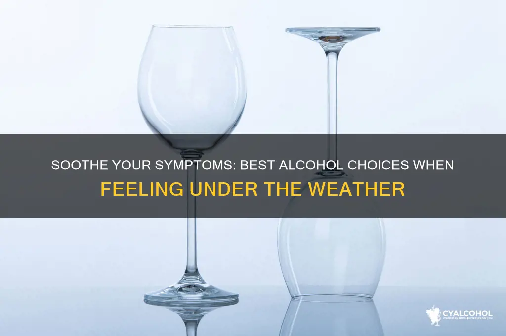 which alcohol is best when sick