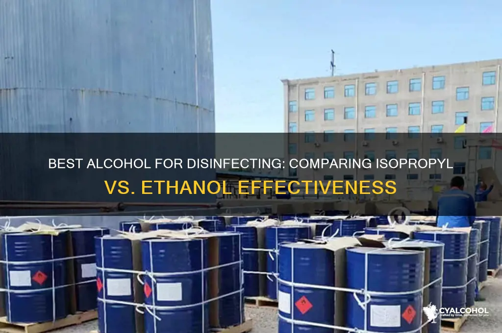which alcohol is better for disinfectant