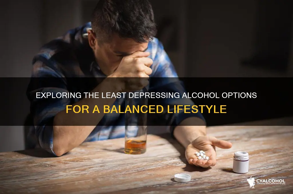 which alcohol is the least depressing
