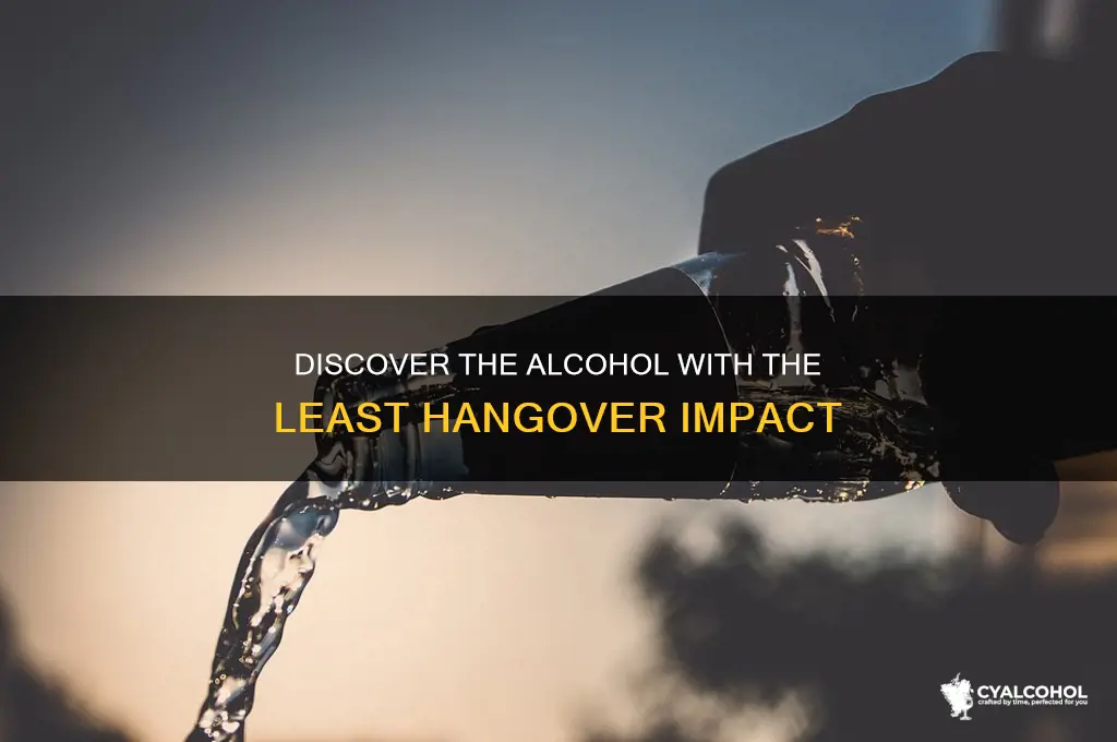 which alcohol least hangover