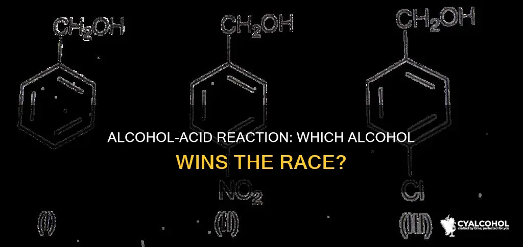 which alcohol reacts fastest with hcl and anhydrous zncl2