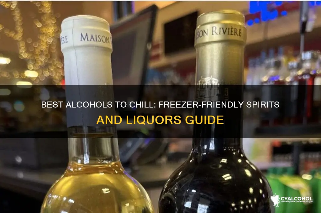 which alcohols to put in freezer