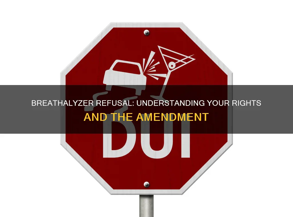 which amendment is refusal to submit for an alcohol breathalyzer
