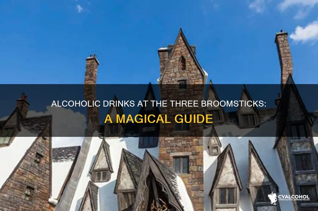 which beverages in the three broomsticks are alcoholic