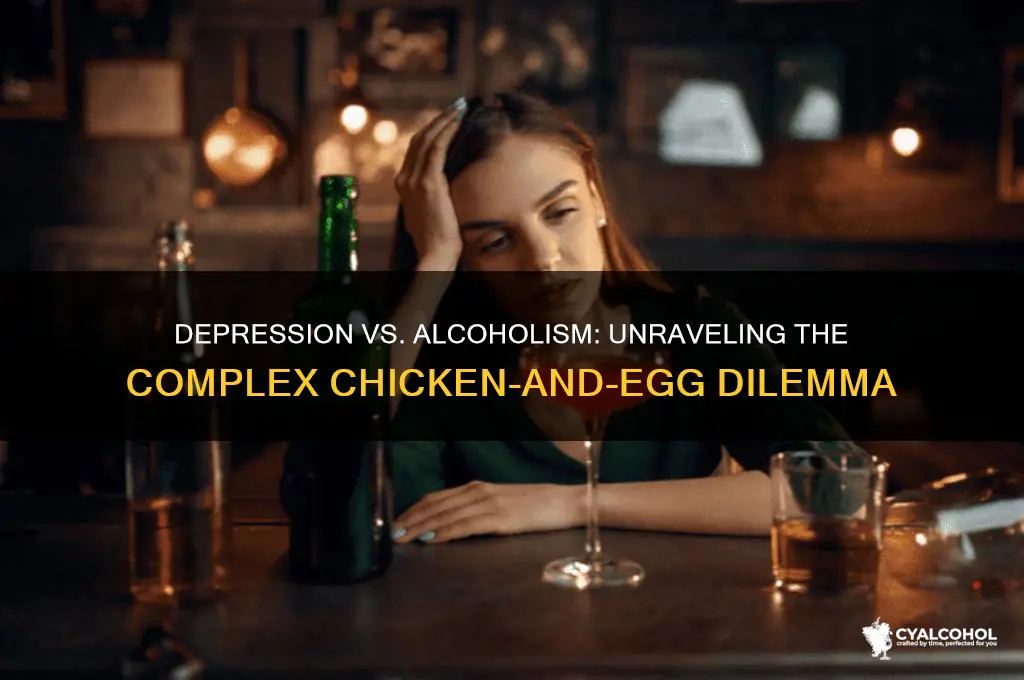 which came first depression or alcoholism