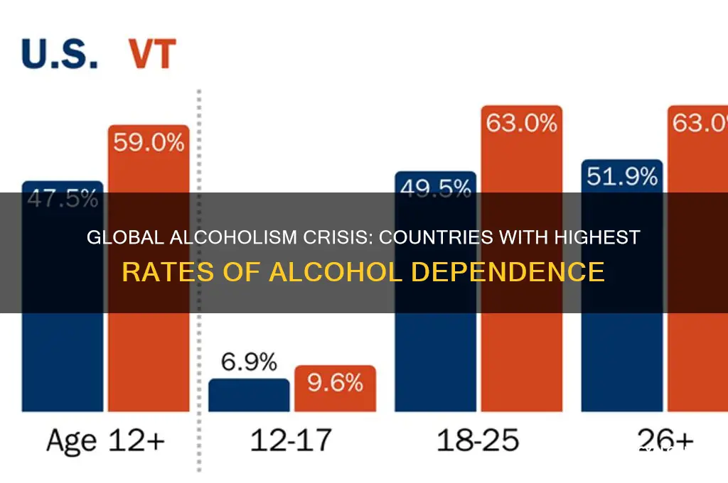 which countries have the most alcoholics