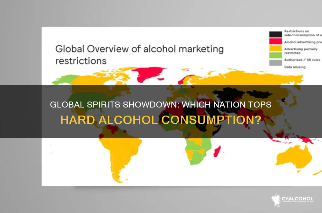 which country has the largest hard alcohol consumption