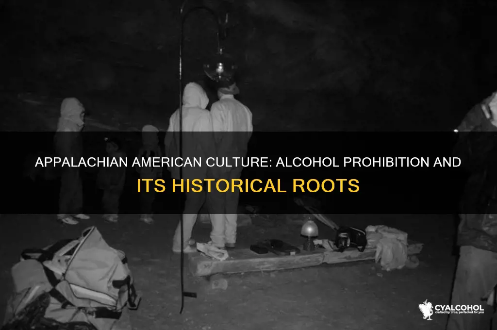 which culture prohibits intake of alcohol appalactian american